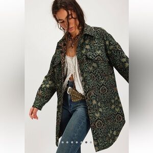 We The Free Tapestry Fog Jacquard Shirt